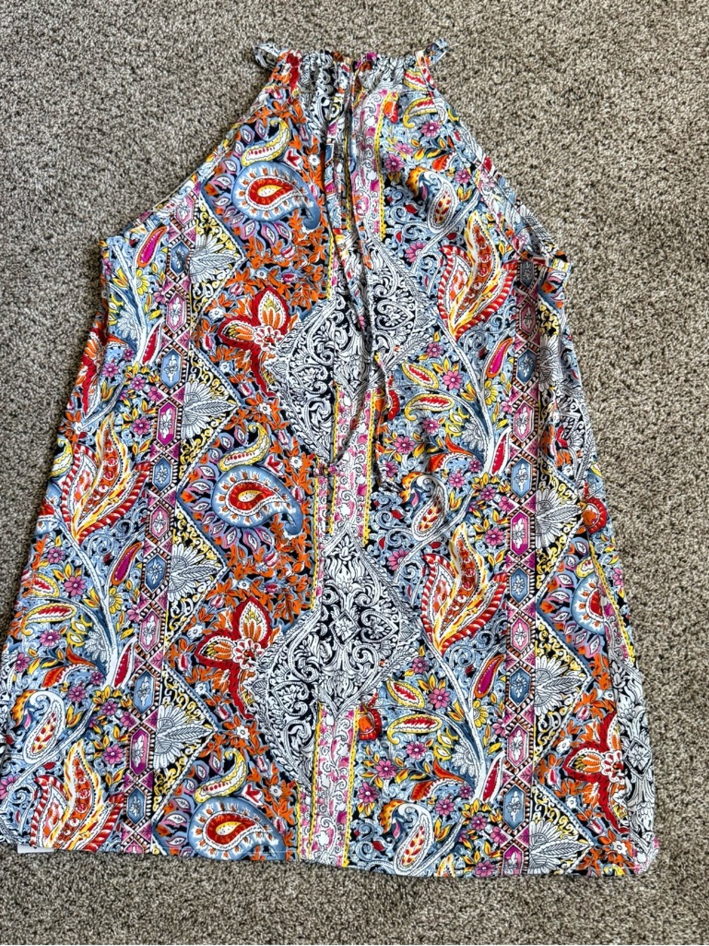 Cupshe Paisley Boho Halterneck Sleeveless Mini Dress Dress - Picture 5 of 10